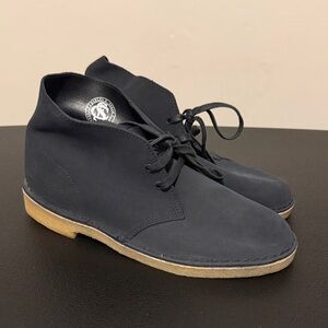 Clarks Navy Desert Boots